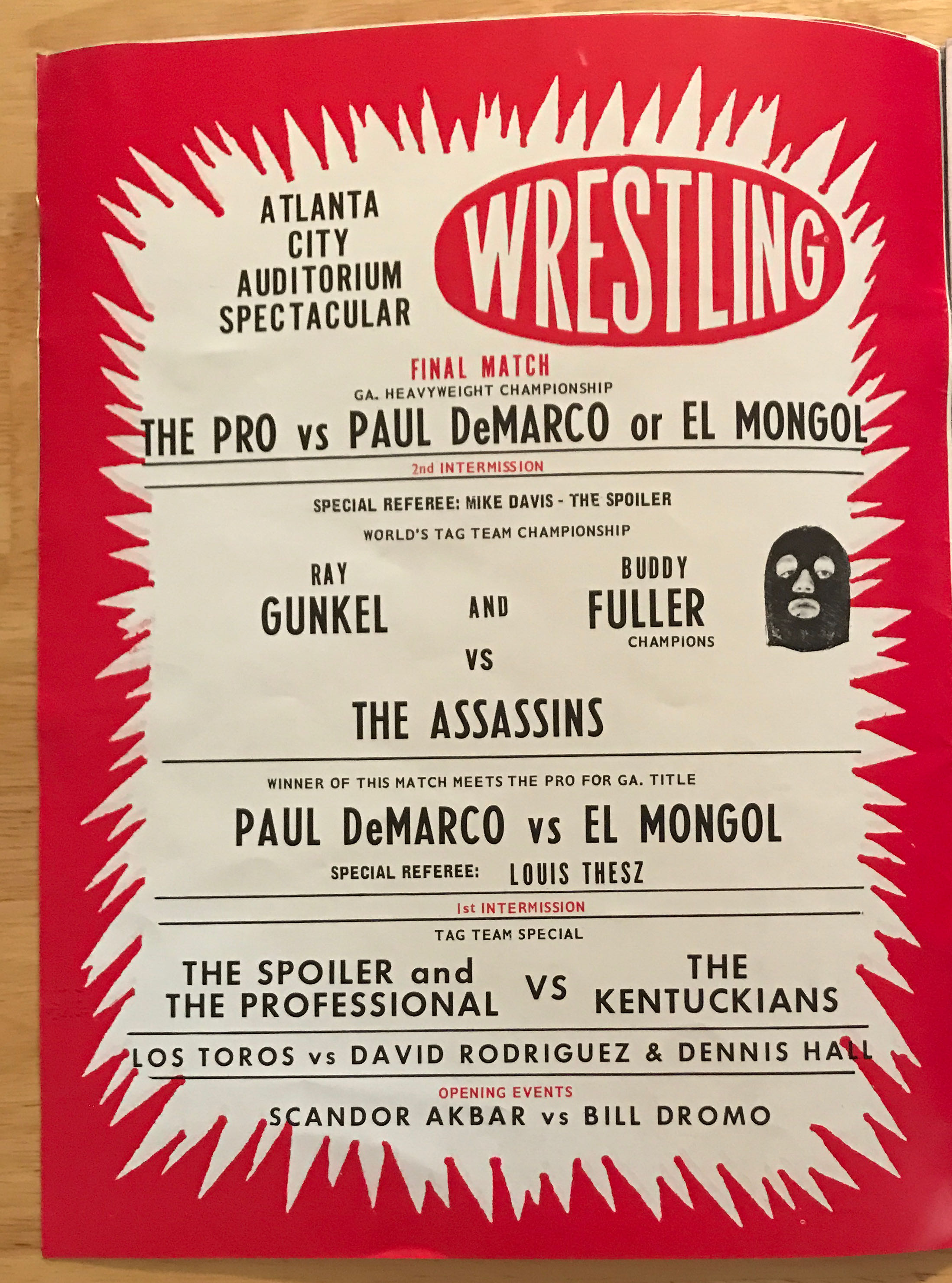 NWA Georgia - The Ringsider  05/16/1969  (May) magazine collectible - Main Image 2
