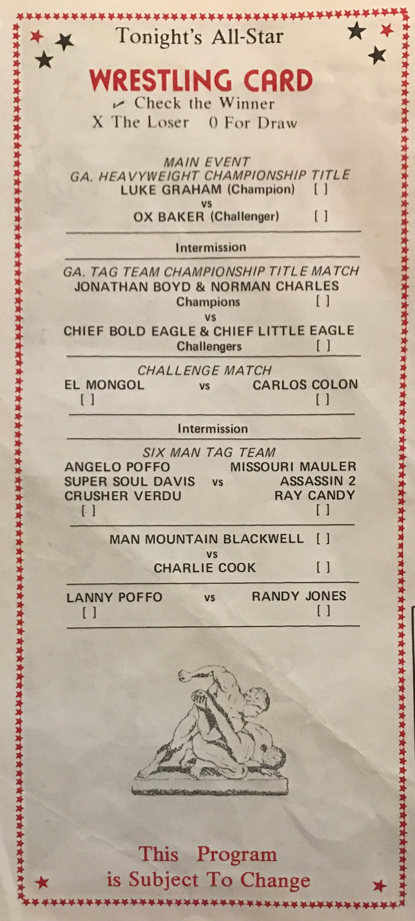 ASWA Georgia - Wrestling News Program 11/05/1974  (November) magazine collectible - Main Image 2