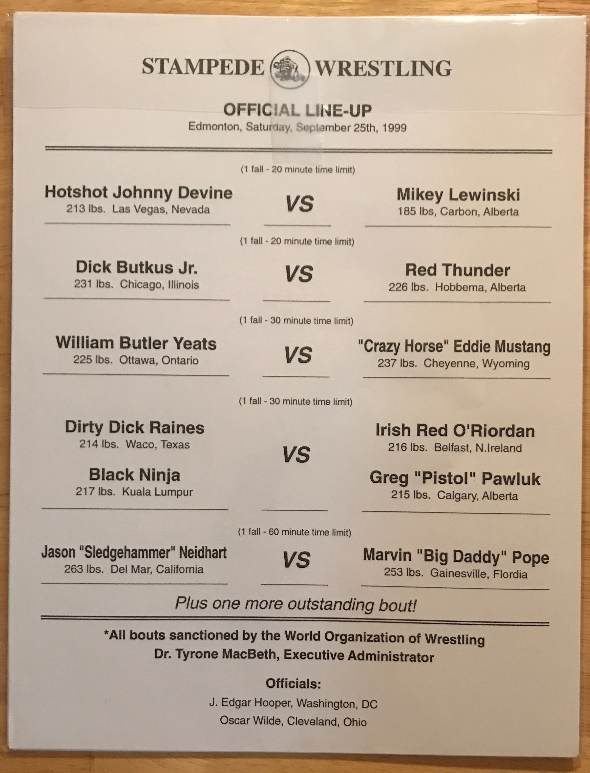 Stampede Wrestling (1999) Body Press Volume 1, Issue 3 09/25/1999  (September) magazine collectible - Main Image 2