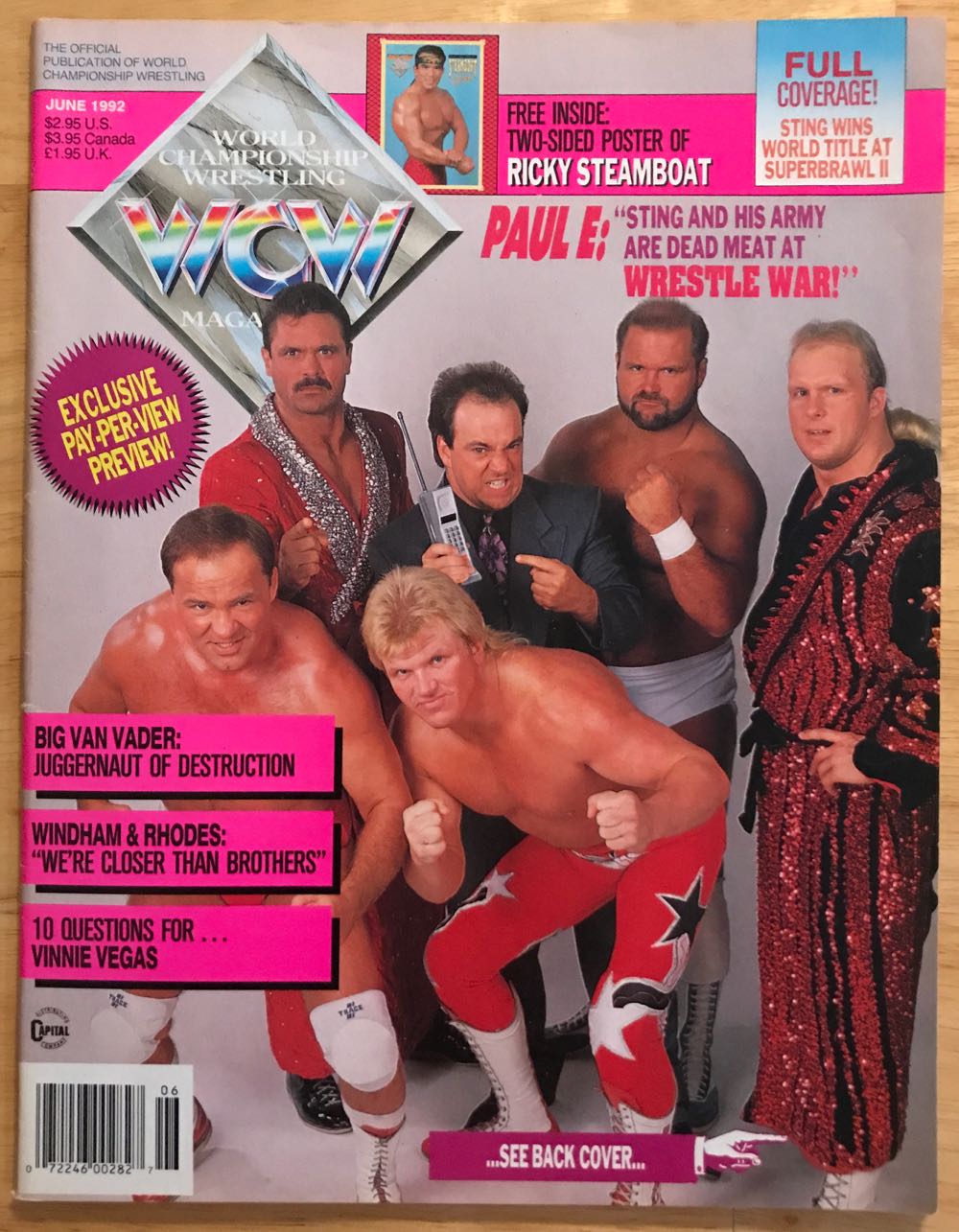 WCW Magazine  (June) magazine collectible - Main Image 2
