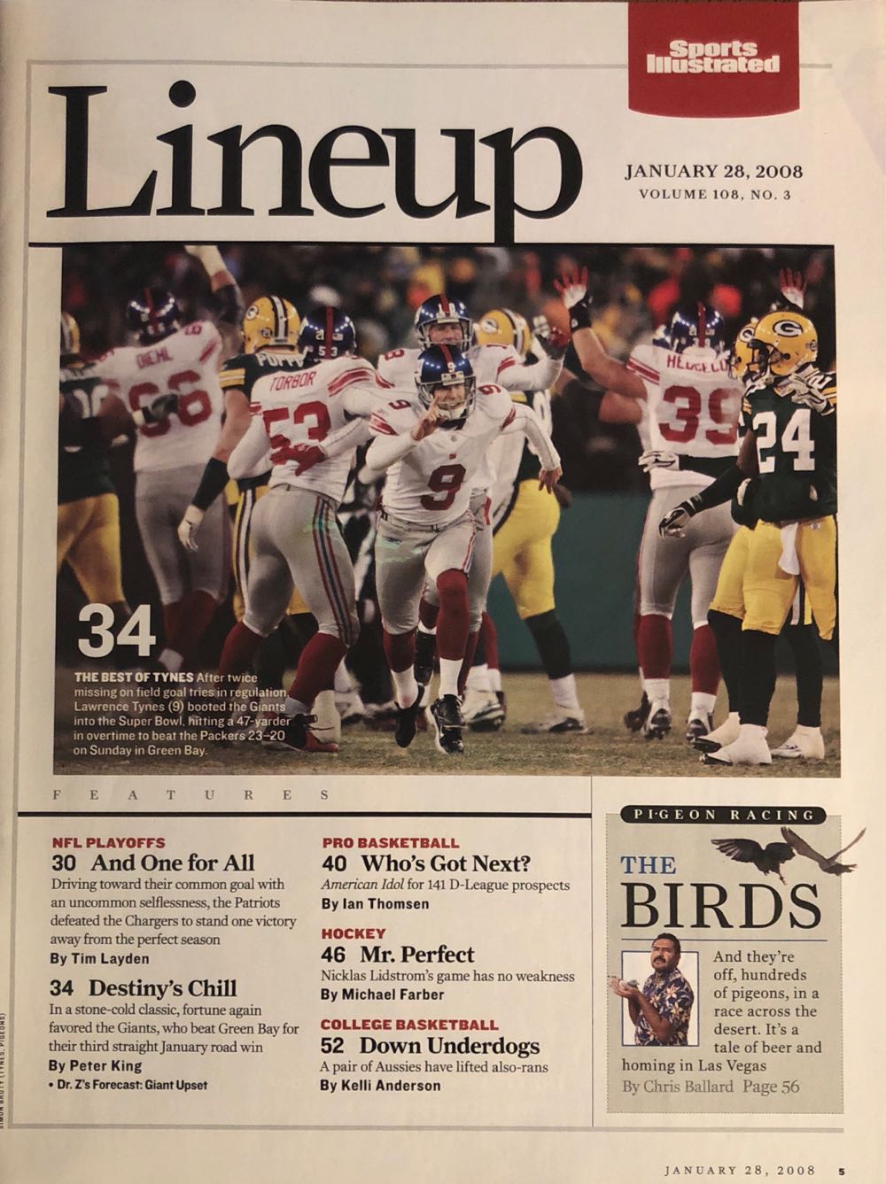 Sports Illustrated: January 28, 2008  (January) magazine collectible [Barcode 725274100941] - Main Image 2