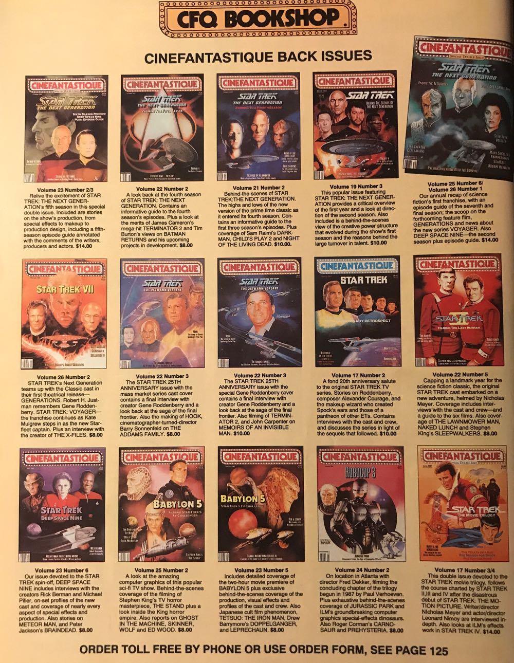 Cinefantastique  (February) magazine collectible [Barcode 03320556] - Main Image 2