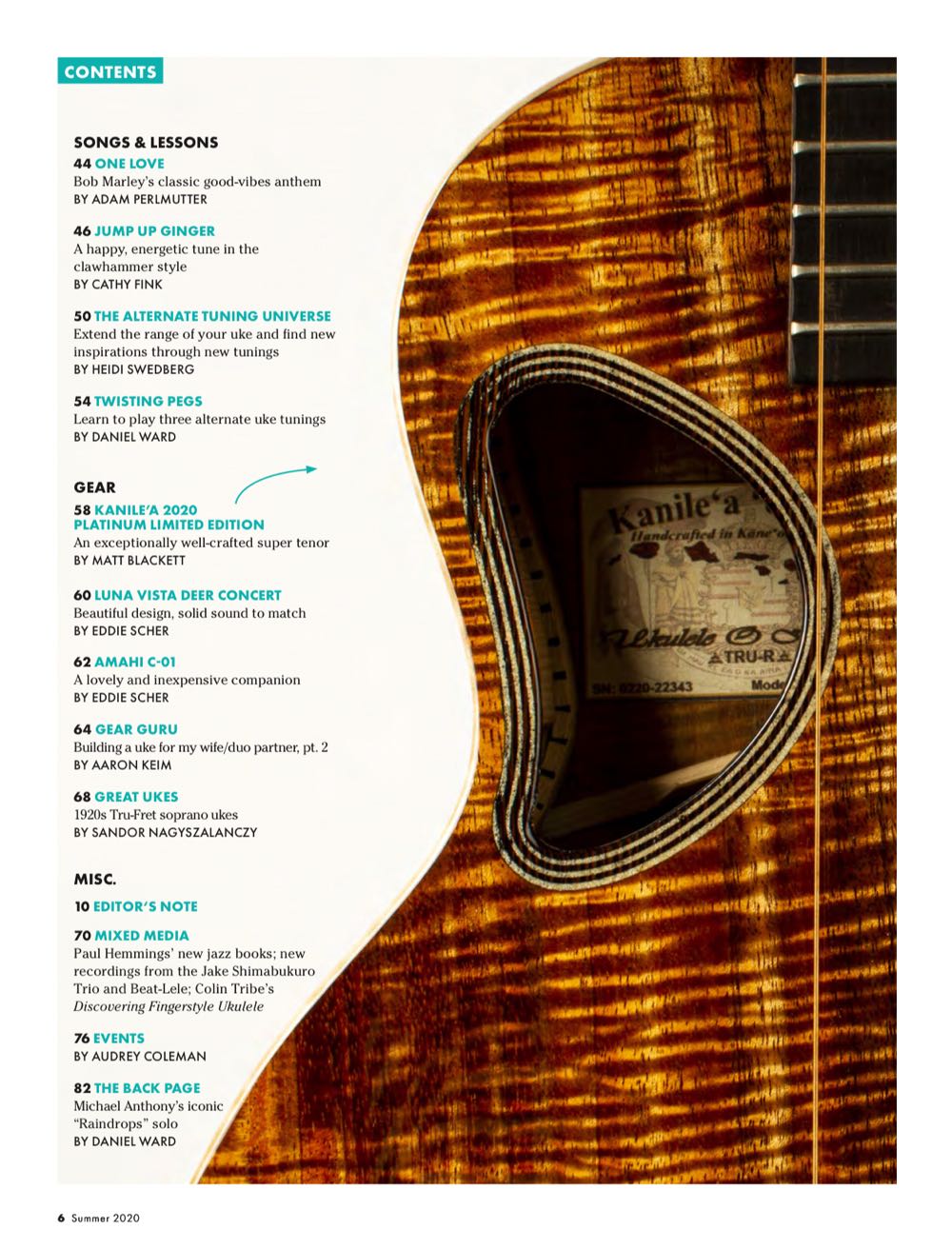 Ukulele  (April) magazine collectible - Main Image 3