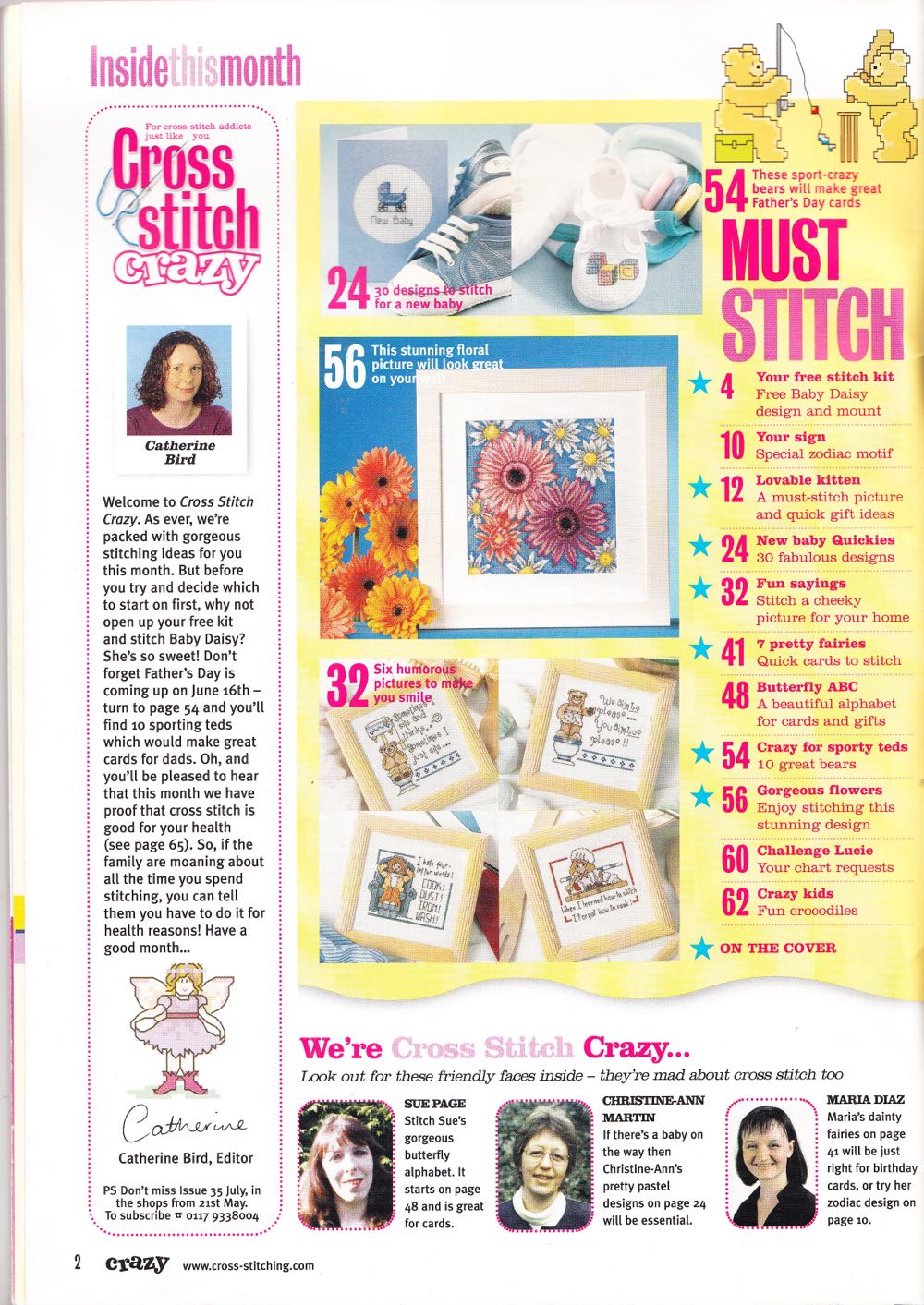 Cross Stitch Crazy  (June) magazine collectible [Barcode 9771467690004] - Main Image 2