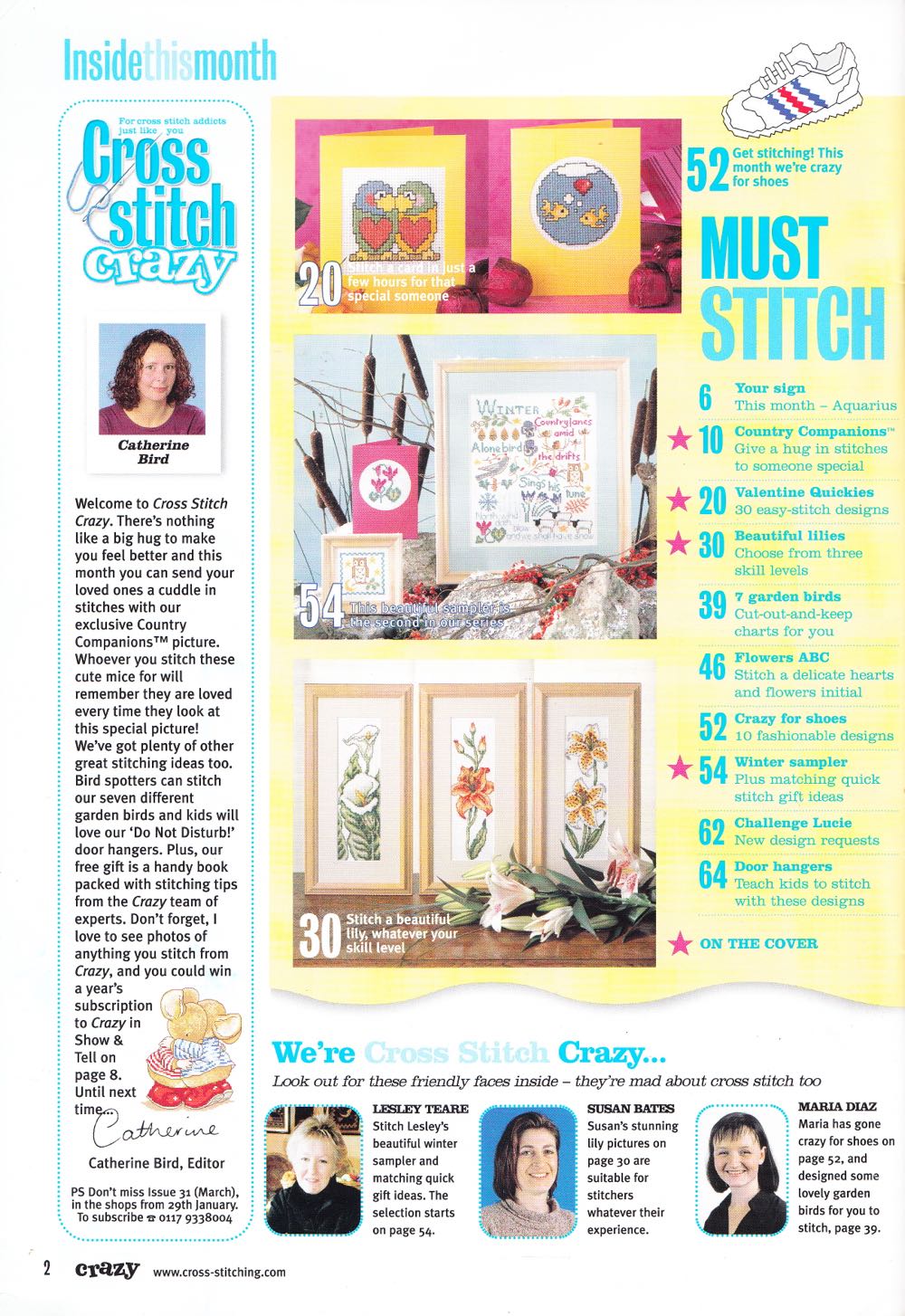 Cross Stitch Crazy  (February) magazine collectible [Barcode 9771467690004] - Main Image 2