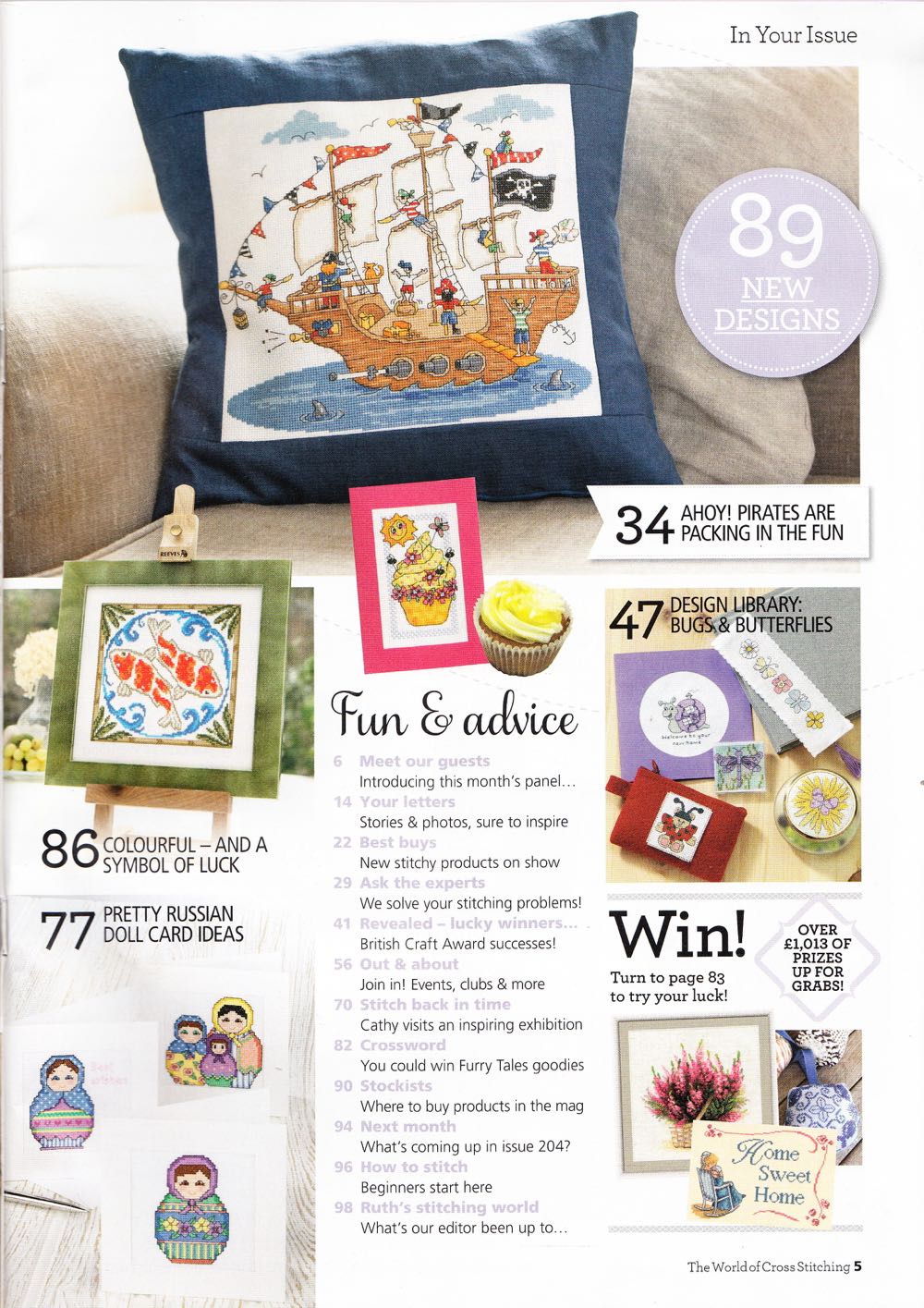 The World Of Cross Stitching  magazine collectible [Barcode 9771460197081] - Main Image 3