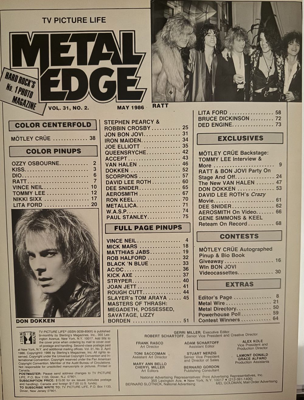 Metal Edge  (May) magazine collectible [Barcode 0709893369705] - Main Image 2