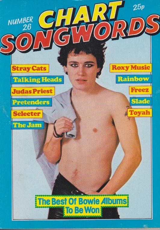 adam ant - chart songwords  magazine collectible - Main Image 1