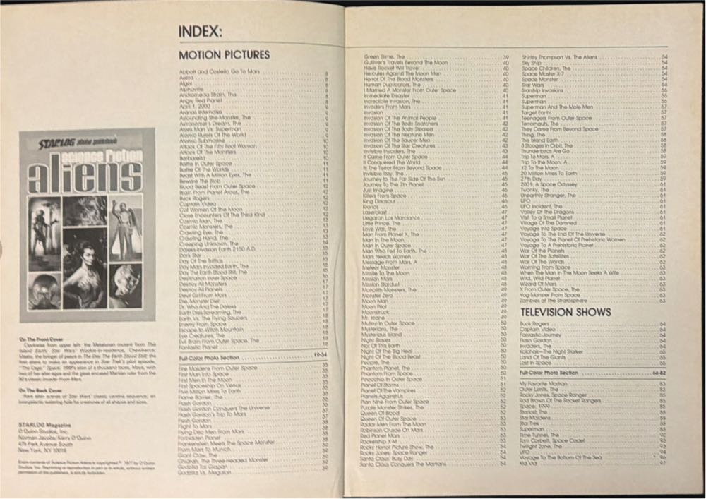 Starlog Photo Guidebook: Aliens  (January) magazine collectible - Main Image 4