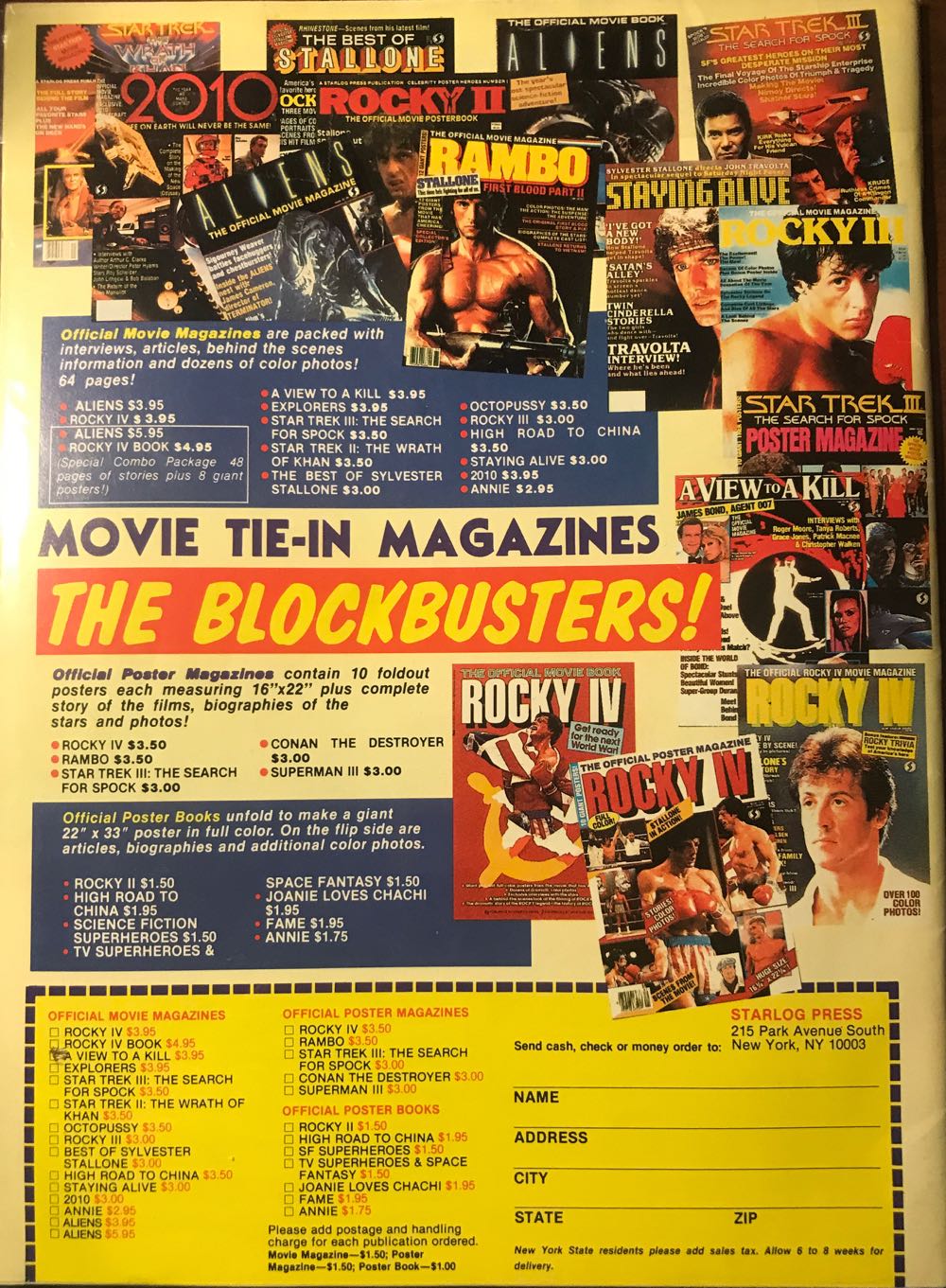 Starlog #114  (January) magazine collectible [Barcode 071896491128] - Main Image 2