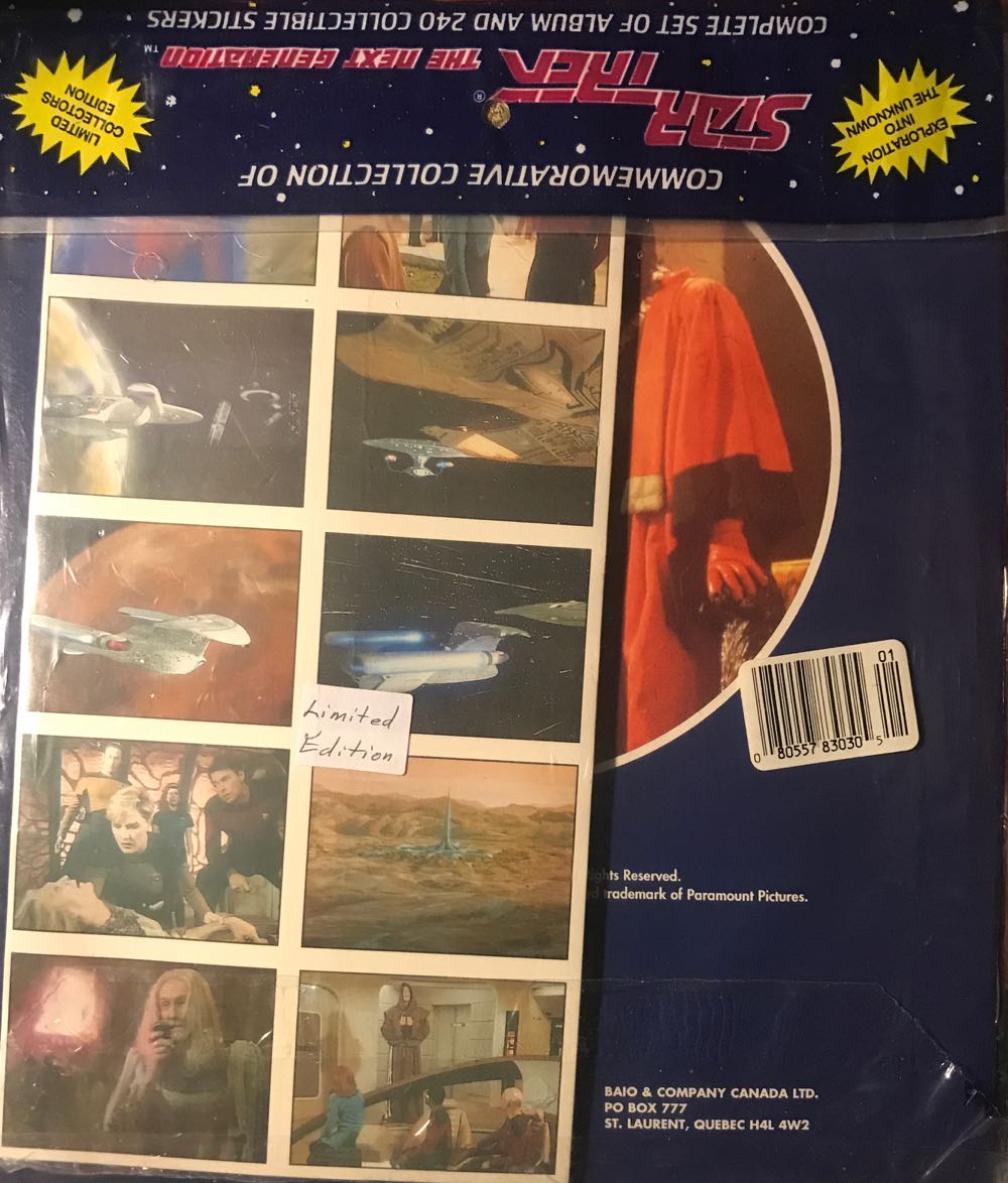 Star Trek TNG Commemorative Sticker Album  (May) magazine collectible [Barcode 080557830305] - Main Image 2