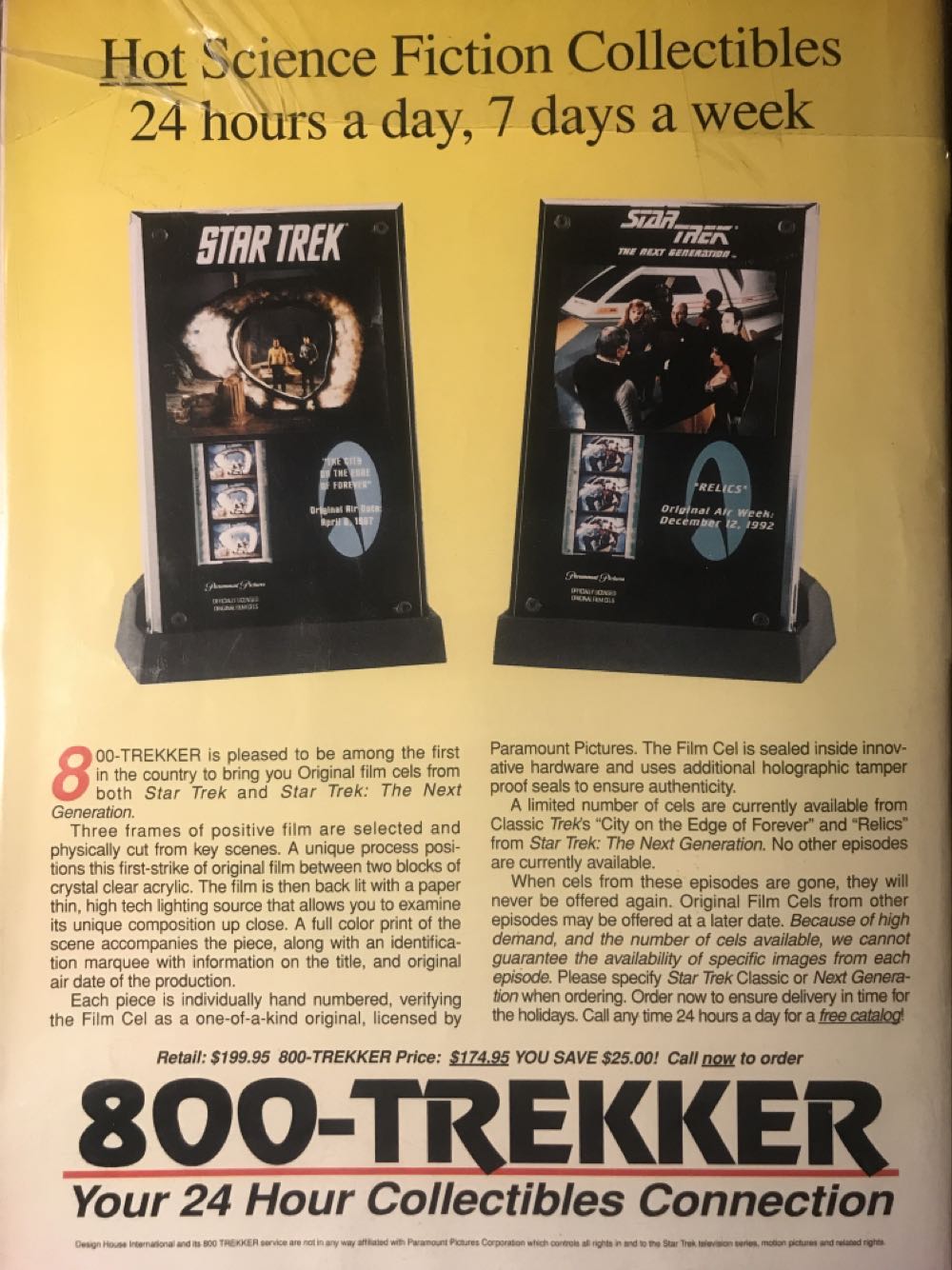 Sci-Fi Entertaiment December 1994  (December) magazine collectible [Barcode 074470360216] - Main Image 2