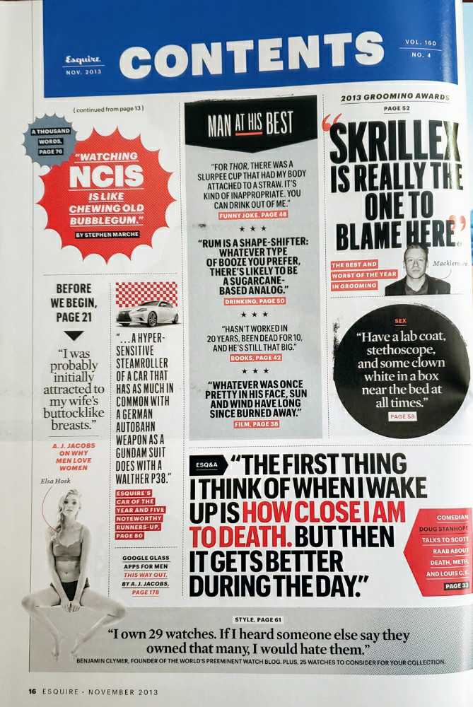 Esquire  (November) magazine collectible - Main Image 3