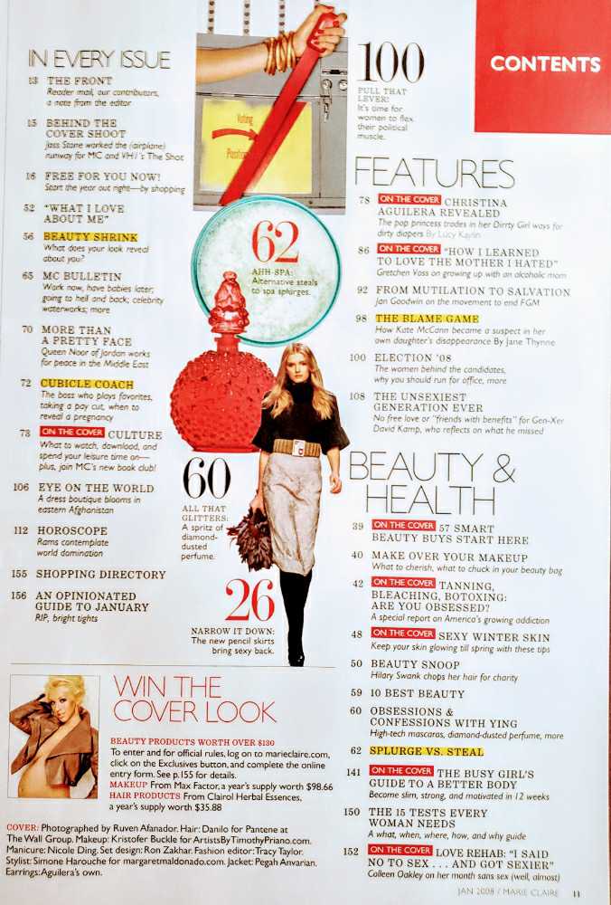 Marie Claire  (January) magazine collectible - Main Image 3