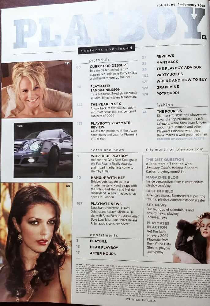 Playboy  (January) magazine collectible - Main Image 3