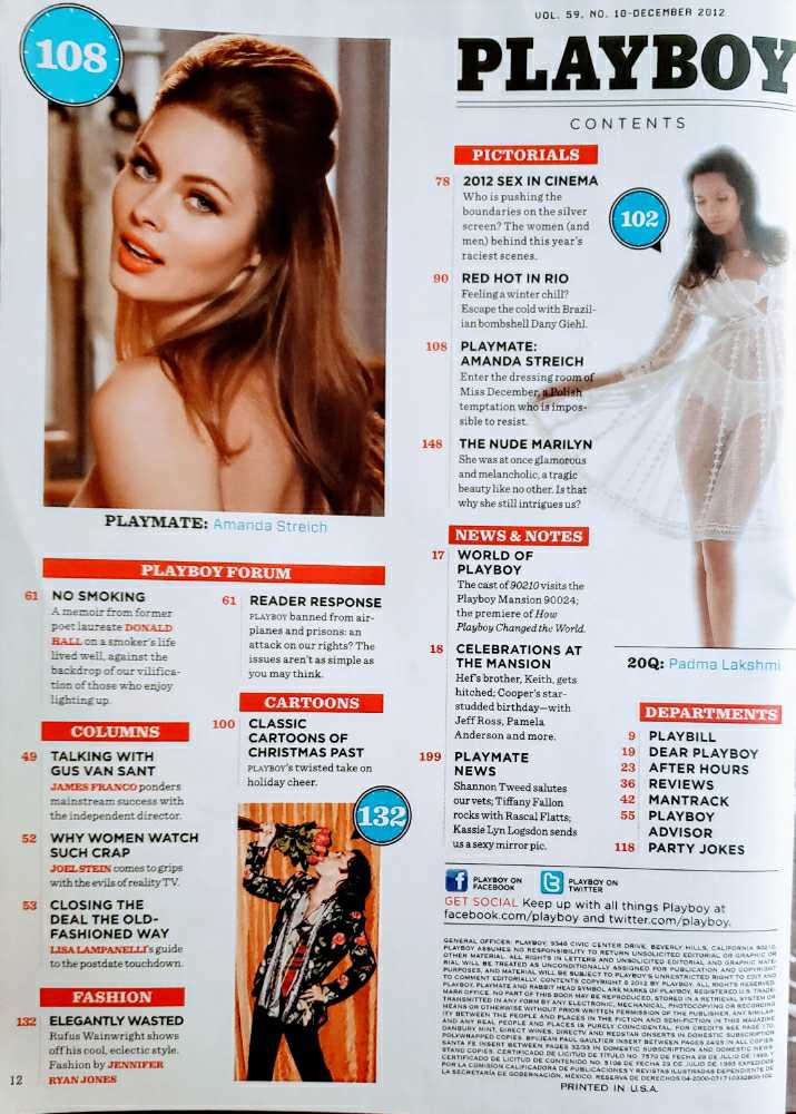Playboy (December) magazine collectible - Main Image 3