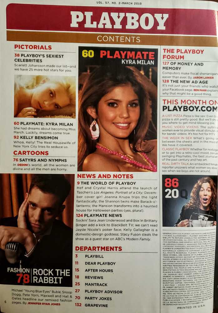 Playboy  (March) magazine collectible - Main Image 3