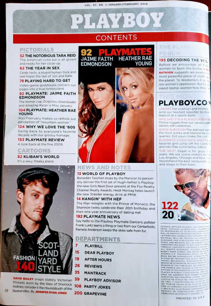 Playboy  (January) magazine collectible - Main Image 3