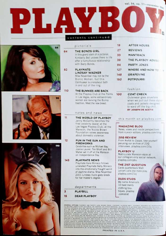 Playboy  (November) magazine collectible - Main Image 3