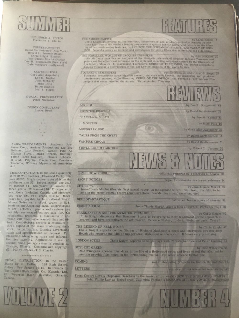 Cinefantastique 2-4  (August) magazine collectible - Main Image 2