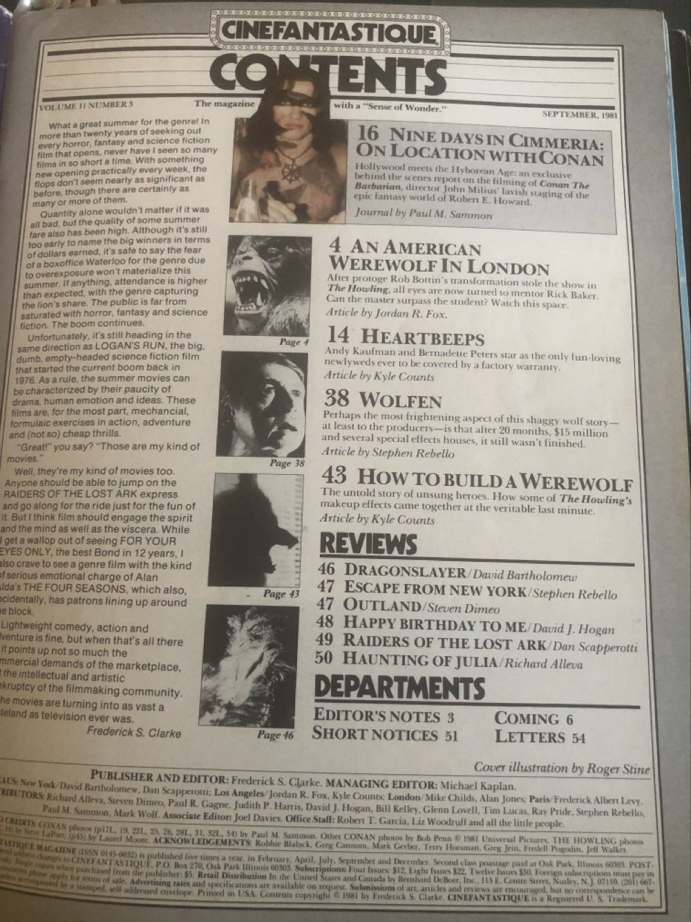 Cinefantastique 11-3  (September) magazine collectible - Main Image 2