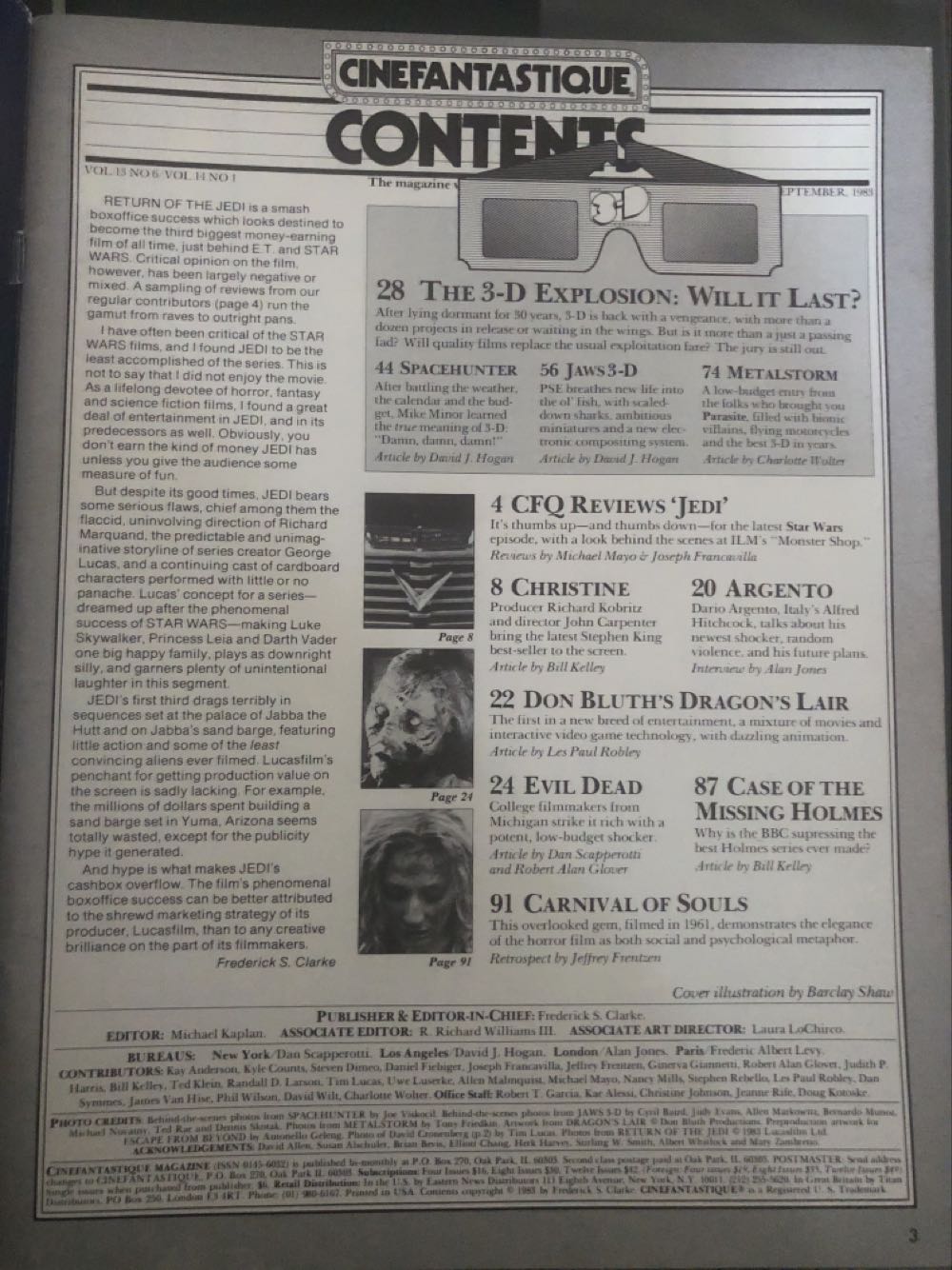 Cinefantastique 13-6 / 14-1  (August) magazine collectible - Main Image 2