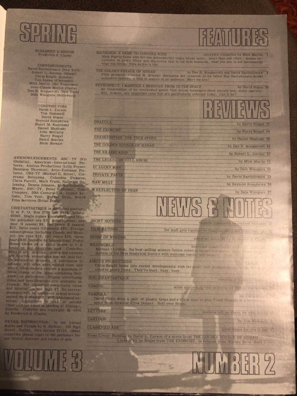 Cinefantastique 3-2  (March) magazine collectible - Main Image 2