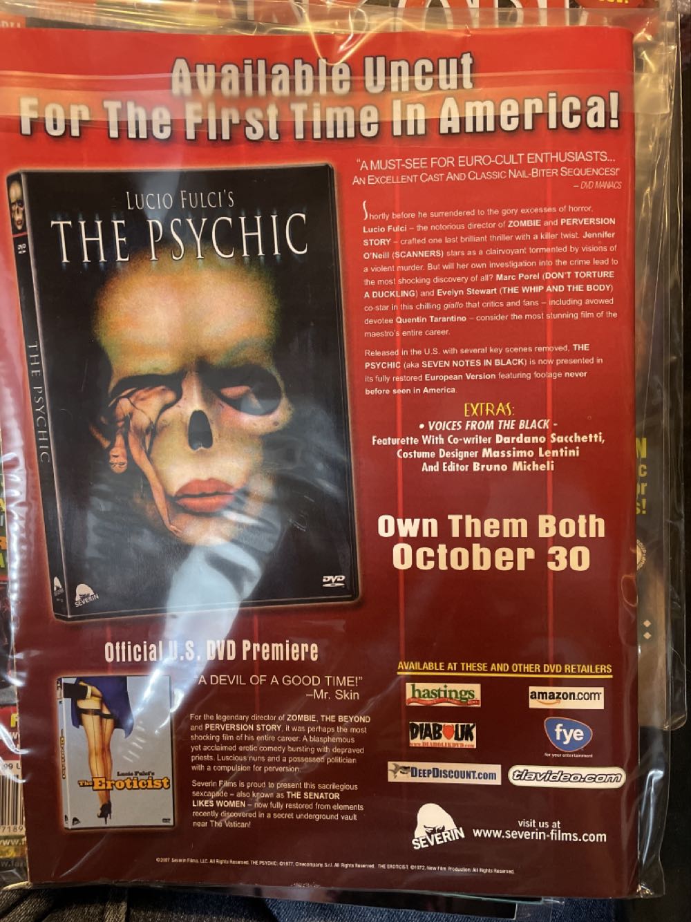 FANGORIA  (November) magazine collectible [Barcode 07189649172211] - Main Image 2