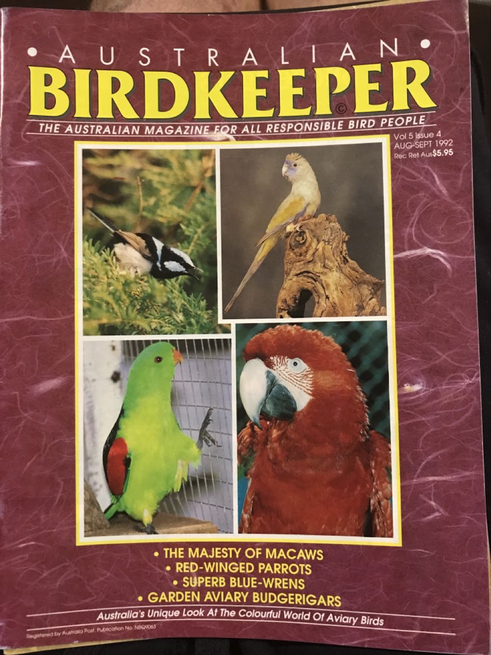 Australian Birdkeeper  (August) magazine collectible - Main Image 1