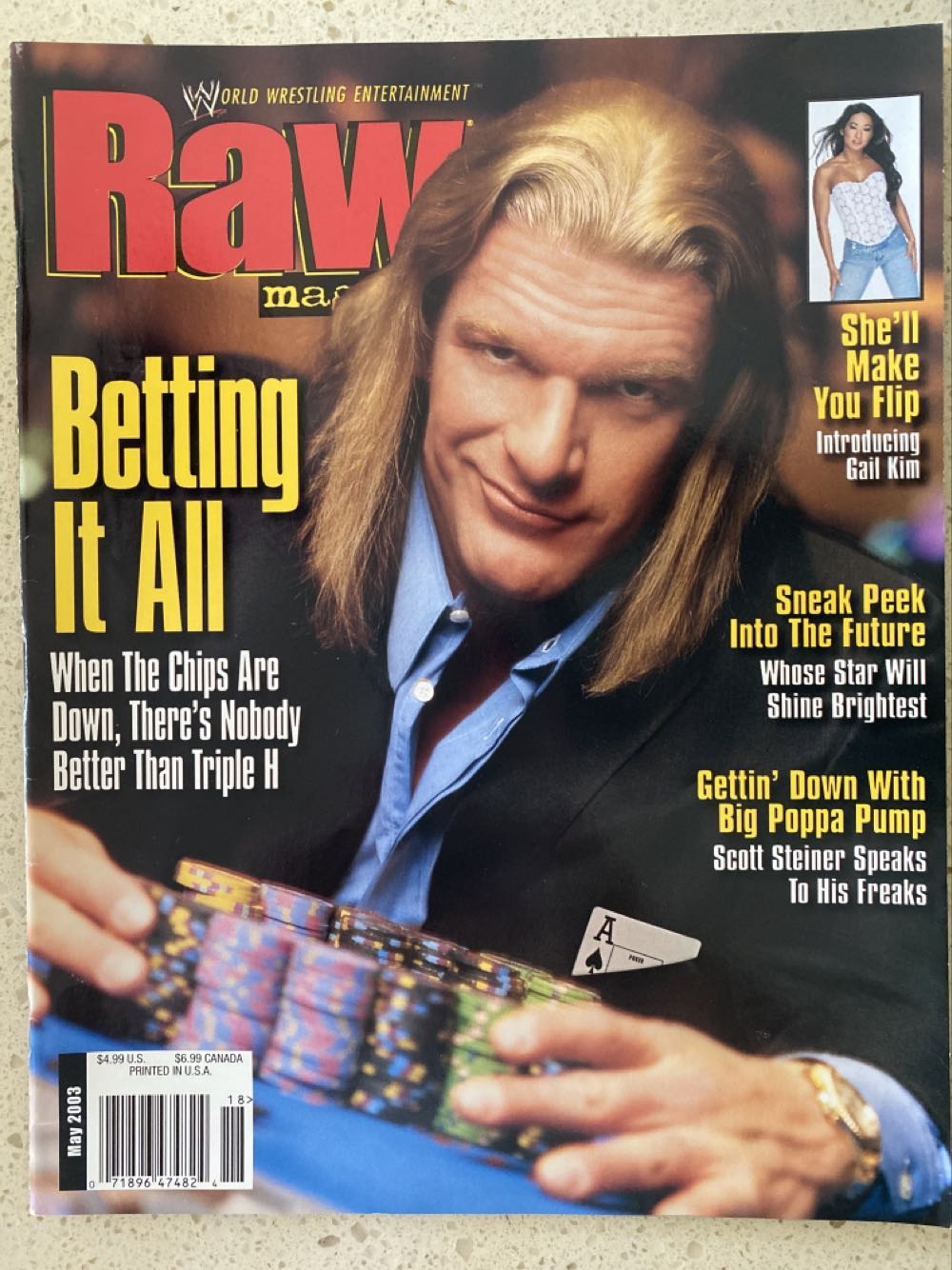 WWE Raw Magazine  (May) magazine collectible [Barcode 07189647482418] - Main Image 1
