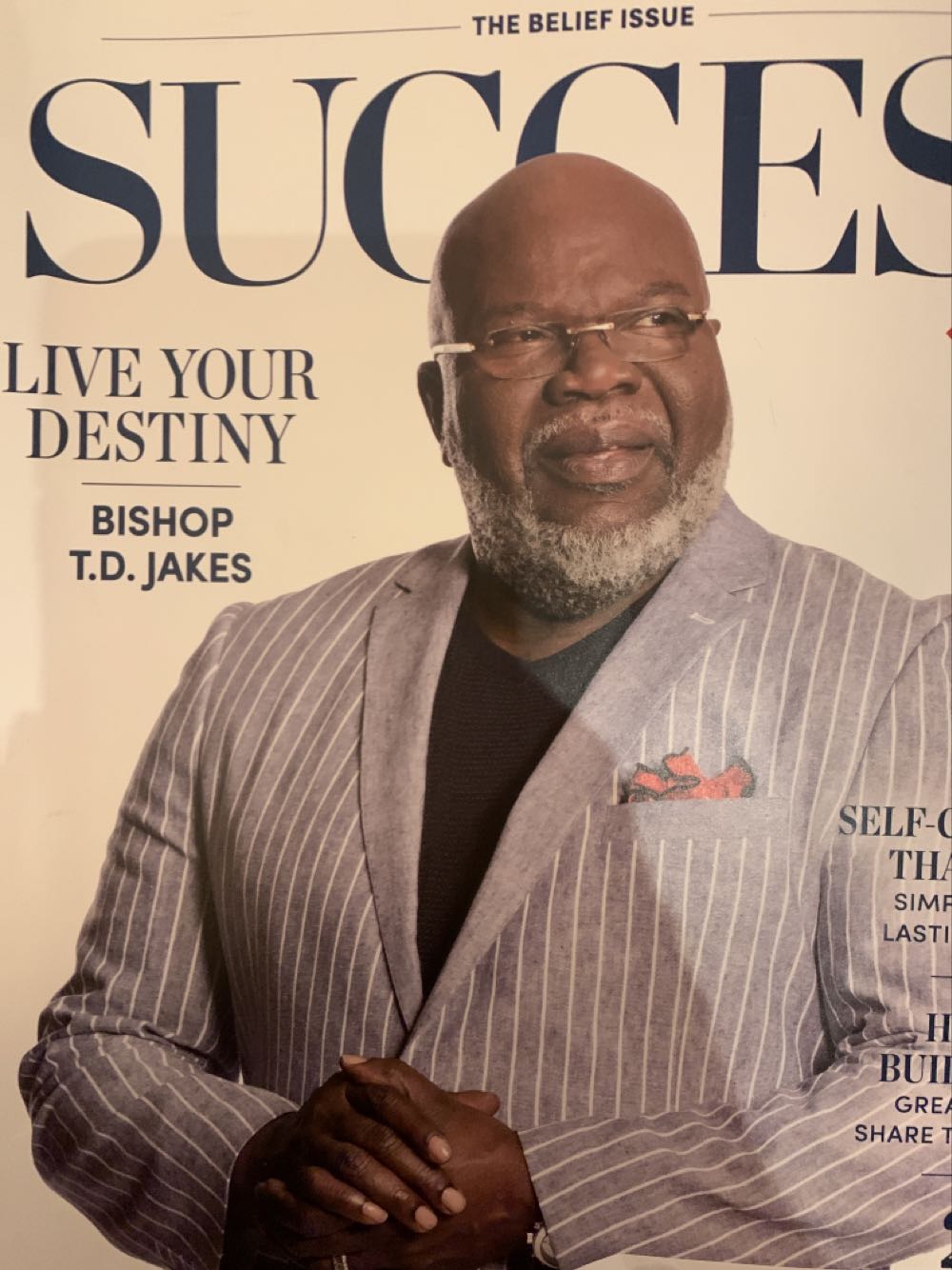 Success: Bishop T.D. Jakes (Belief)  (July) magazine collectible - Main Image 1