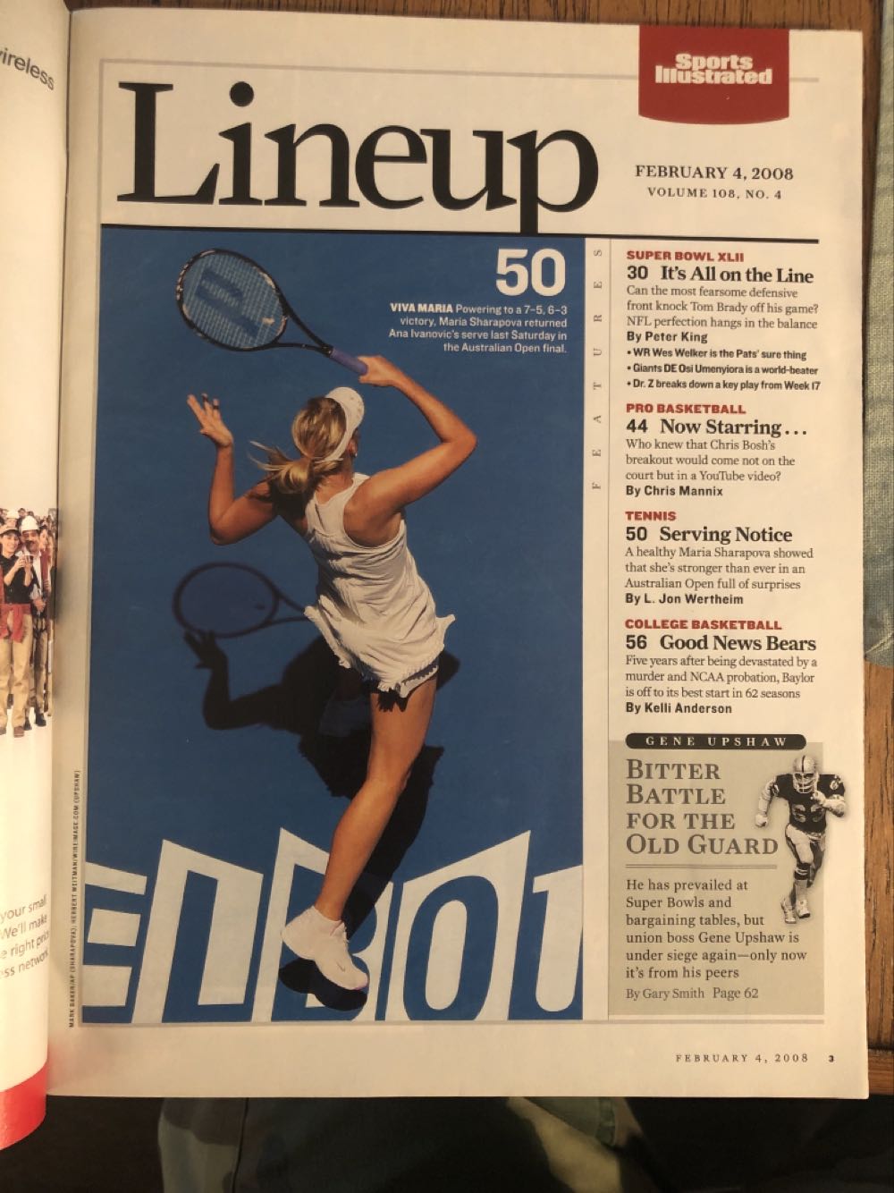 Sports Illustrated: February 4, 2008  (February) magazine collectible - Main Image 2