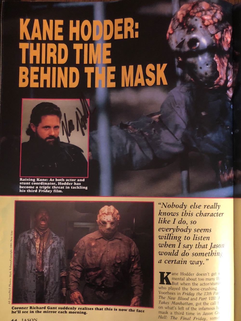 Jason Goes To Hell: Official Movie Magazine  (August) magazine collectible [Barcode 788118449128924] - Main Image 3