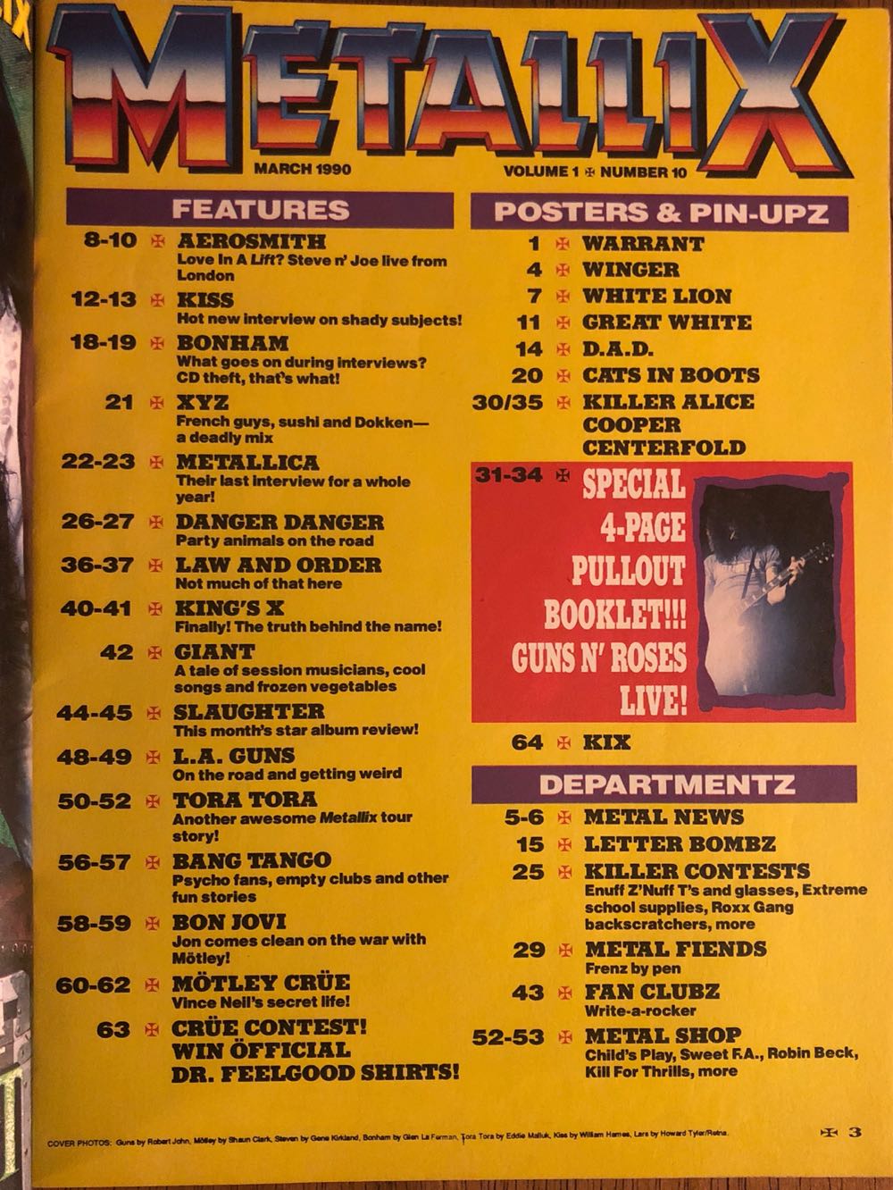 Metallix: March 1990  (March) magazine collectible [Barcode 02303600006603] - Main Image 2