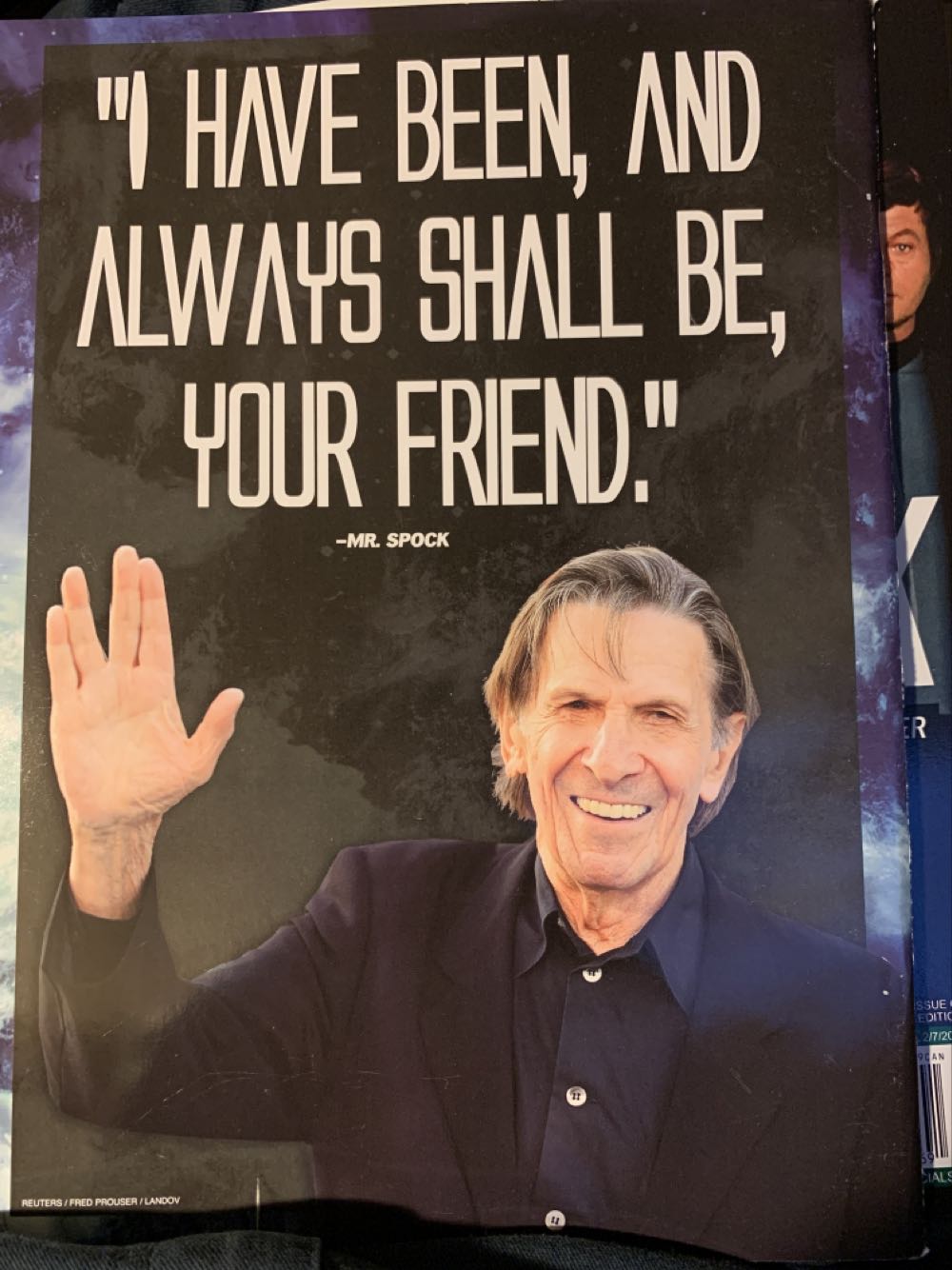 Star Trek- A Tribute To Leonard Nimoy  (June) magazine collectible [Barcode 07148601579651] - Main Image 2