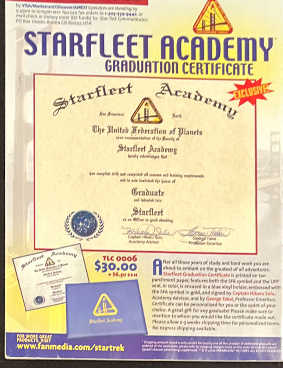 Star Trek Communicator #129  (April) magazine collectible [Barcode 07447093693008] - Main Image 2