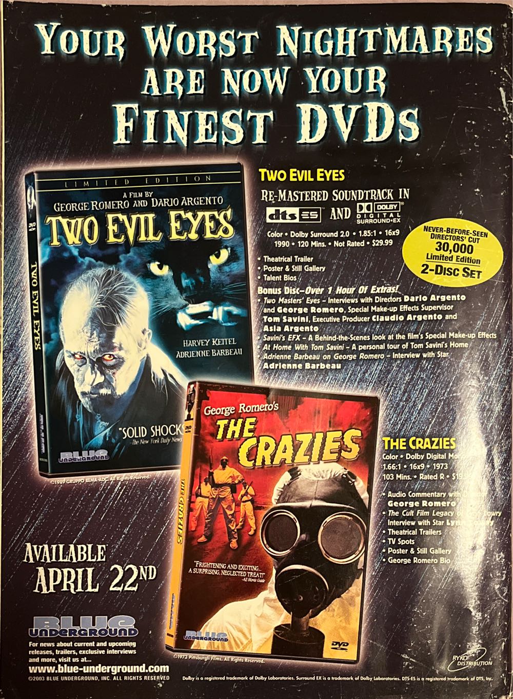 FANGORIA  (April) magazine collectible [Barcode 072246491720] - Main Image 2