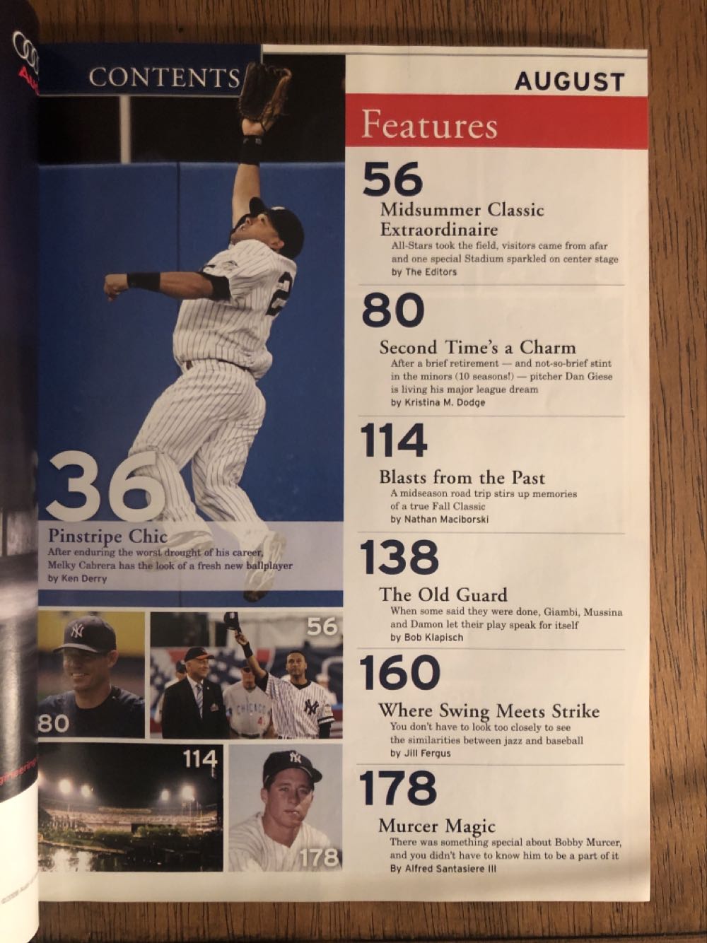 Yankees Magazine  (August) magazine collectible - Main Image 3