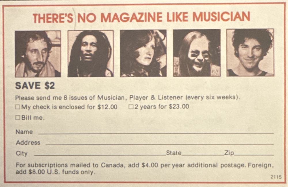 Musician  (February) magazine collectible - Main Image 3