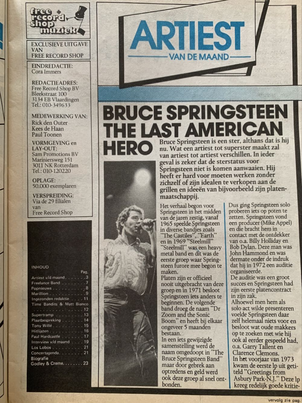 Free Record Shop  (June) magazine collectible - Main Image 2