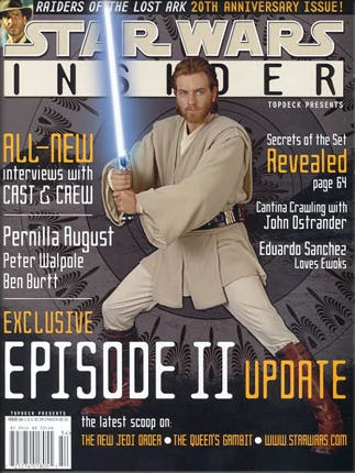 Star Wars Insider 54 Ewan Mcgreggor  (July) magazine collectible [Barcode 72527401805513] - Main Image 1