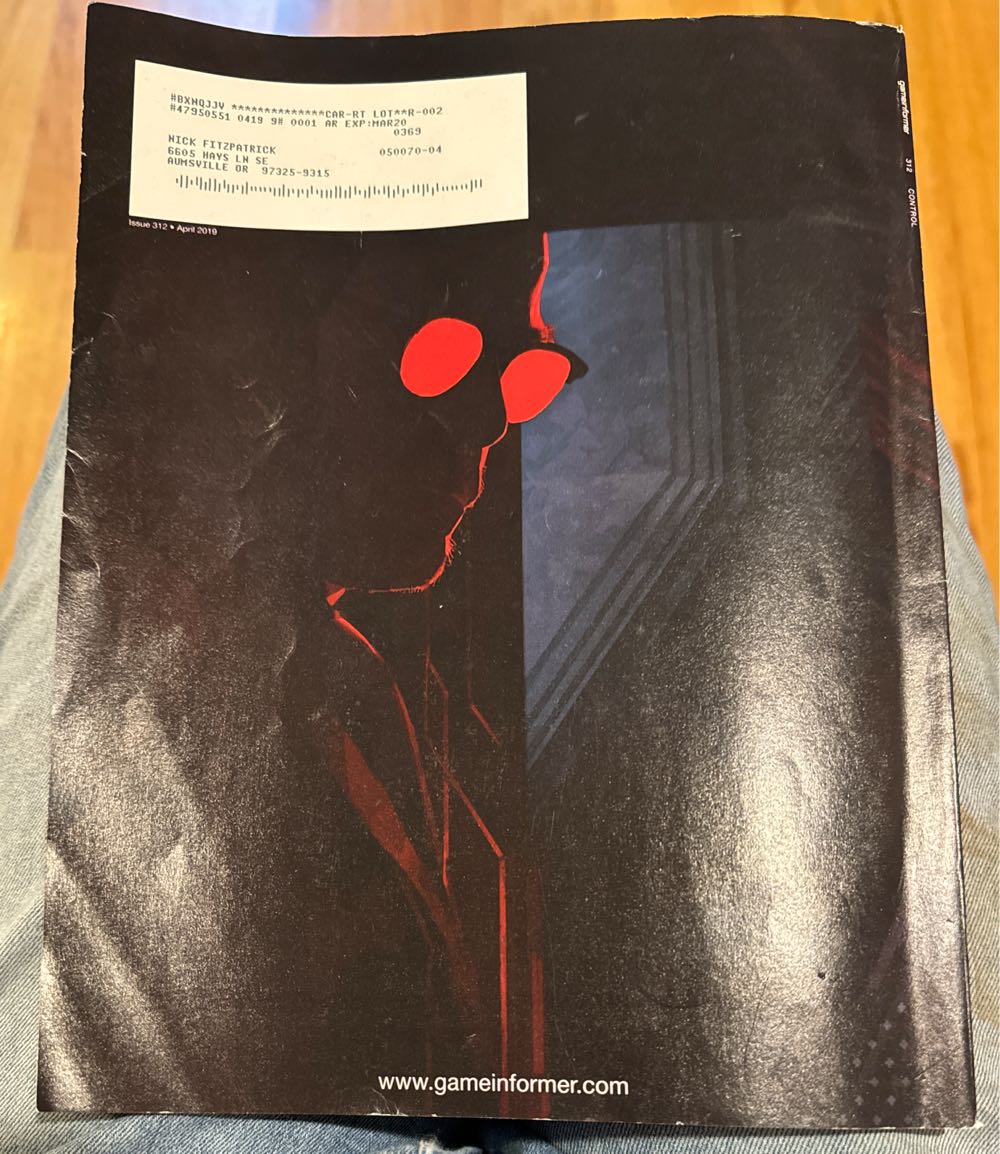 Game Informer 312 (March) magazine collectible - Main Image 2