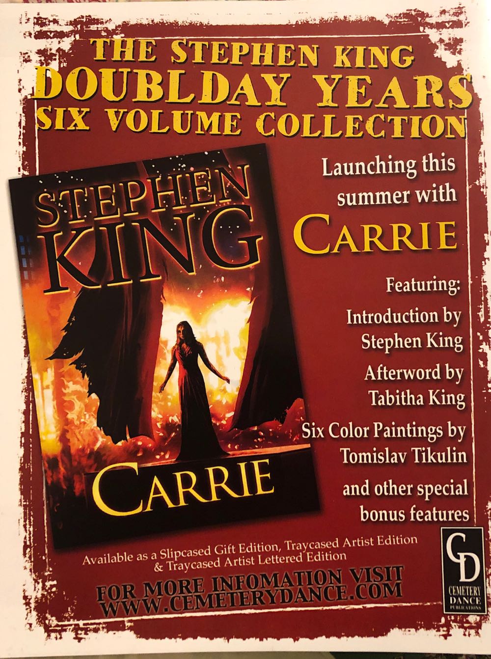 Cemetery Dance Magazine- The Magazine Of Horror And Suspense  magazine collectible [Barcode 07447078335071] - Main Image 2