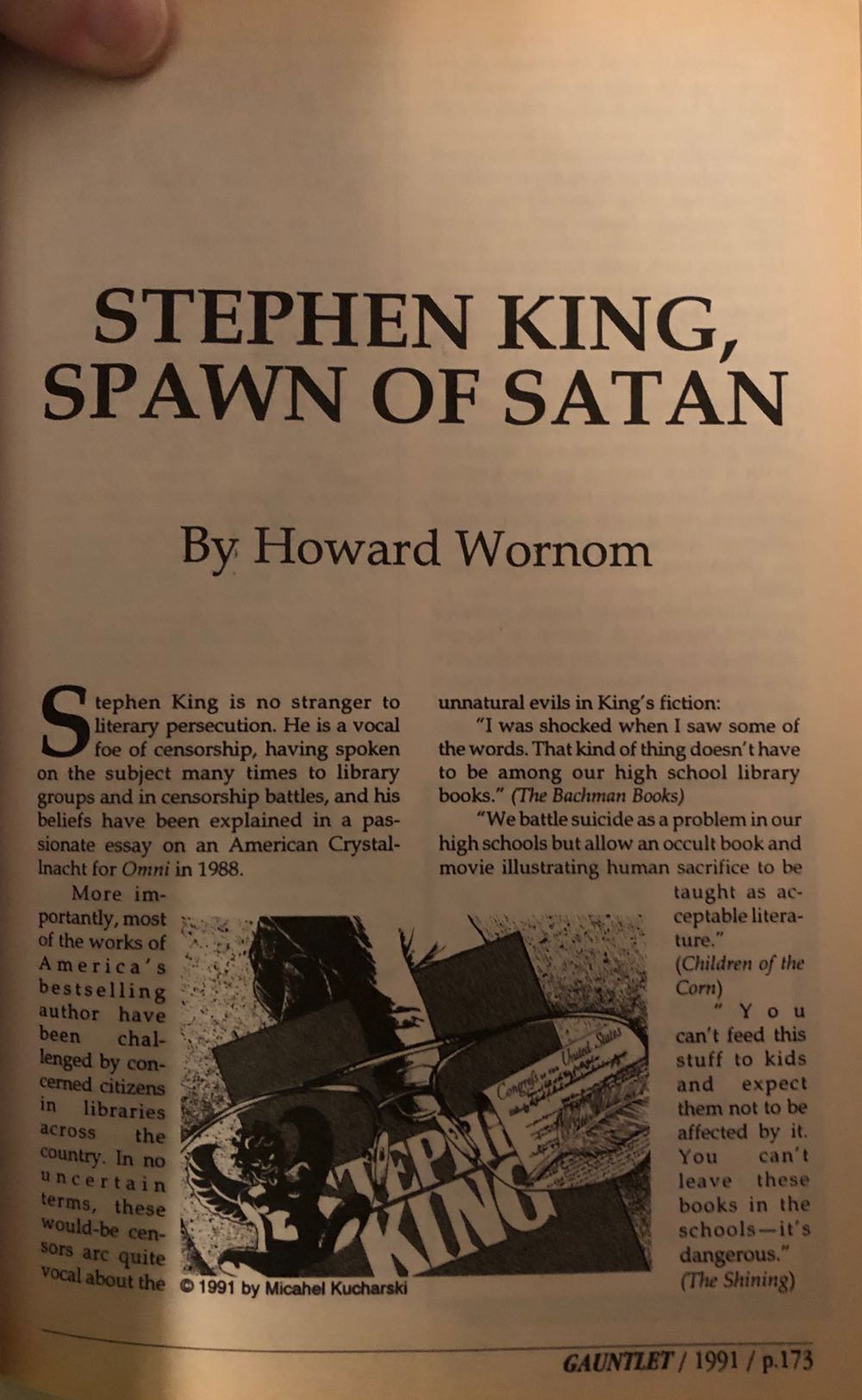 Gauntlet: Exploring The Limits Of Free Expression  (February) magazine collectible [Barcode 07447078549115] - Main Image 3