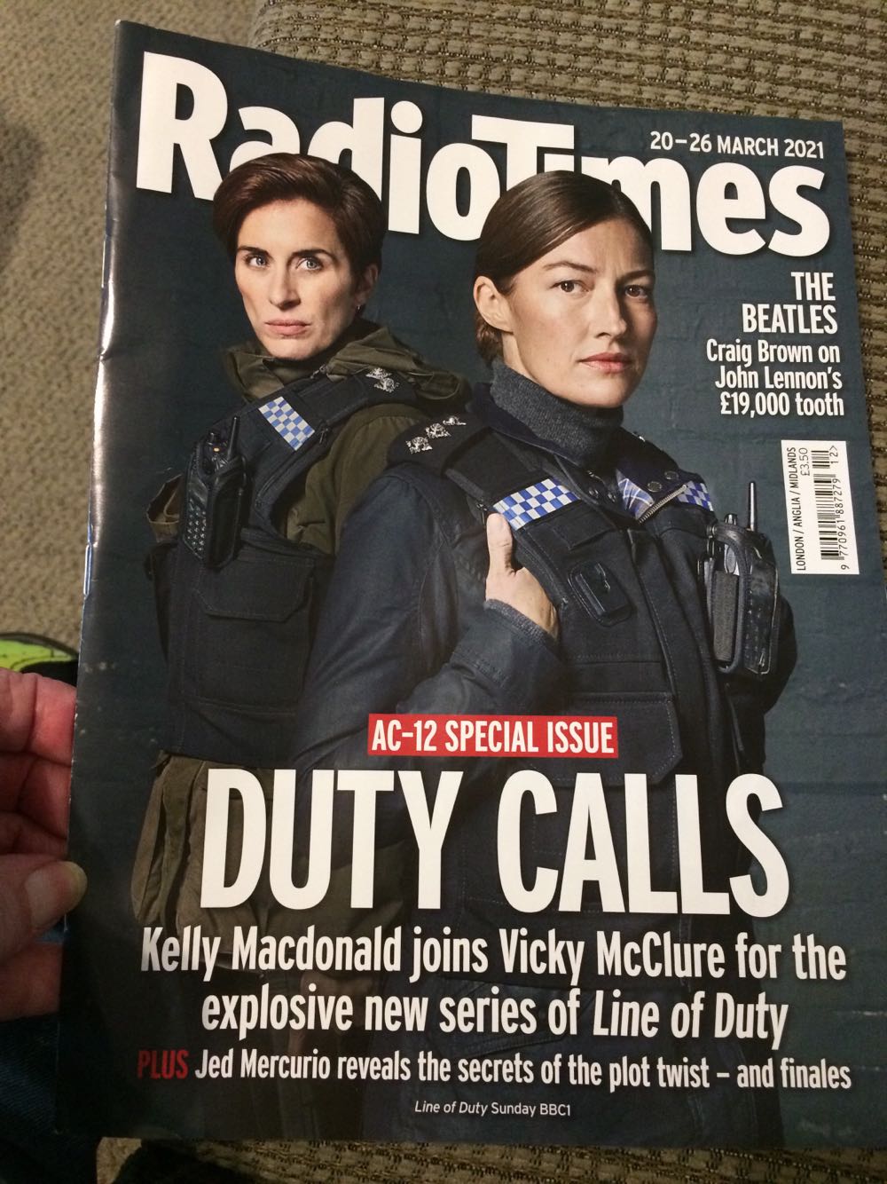 Radio Times Duty Calls  (March) magazine collectible [Barcode 977096188727912] - Main Image 1