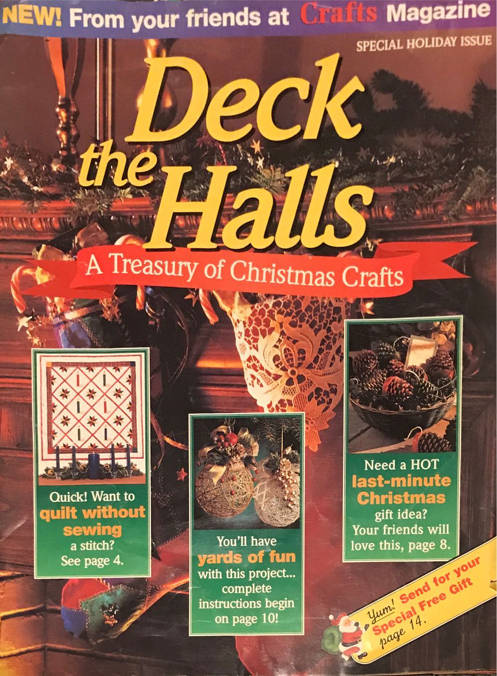 Crafts Magazine Deck The Halls A treasury of Christmas crafts  magazine collectible - Main Image 1