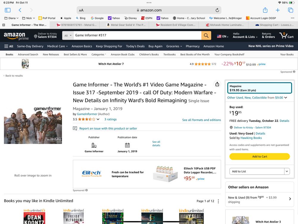 Game Informer #319  magazine collectible - Main Image 4