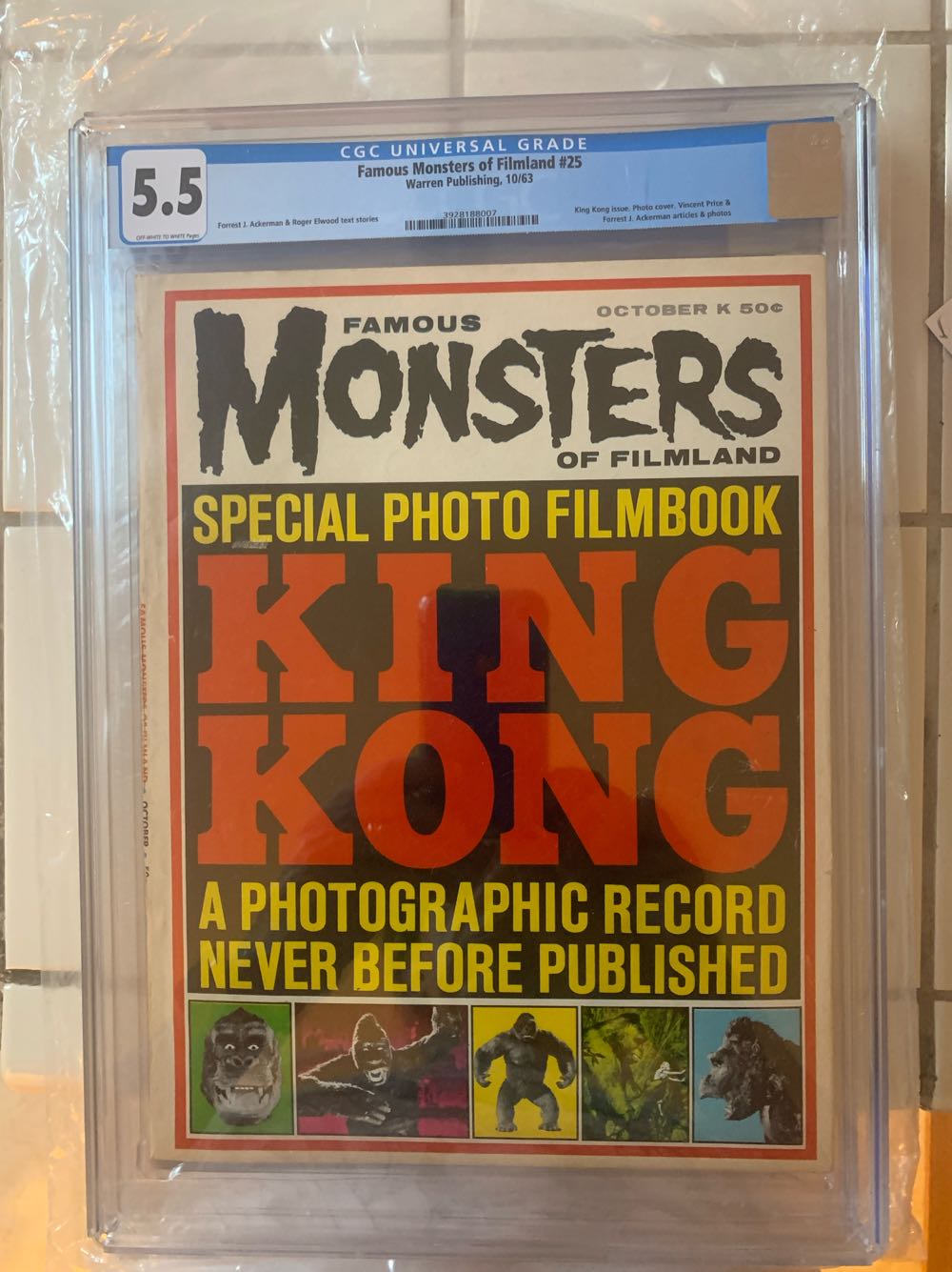 Famous Monsters Of Filmland CGC 3928188007 5.5  (July) magazine collectible - Main Image 2