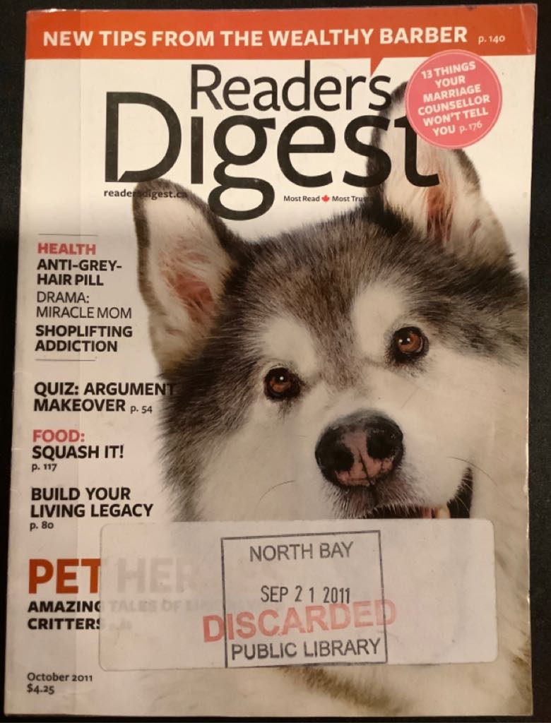 Reader’s Digest  (October) magazine collectible - Main Image 1