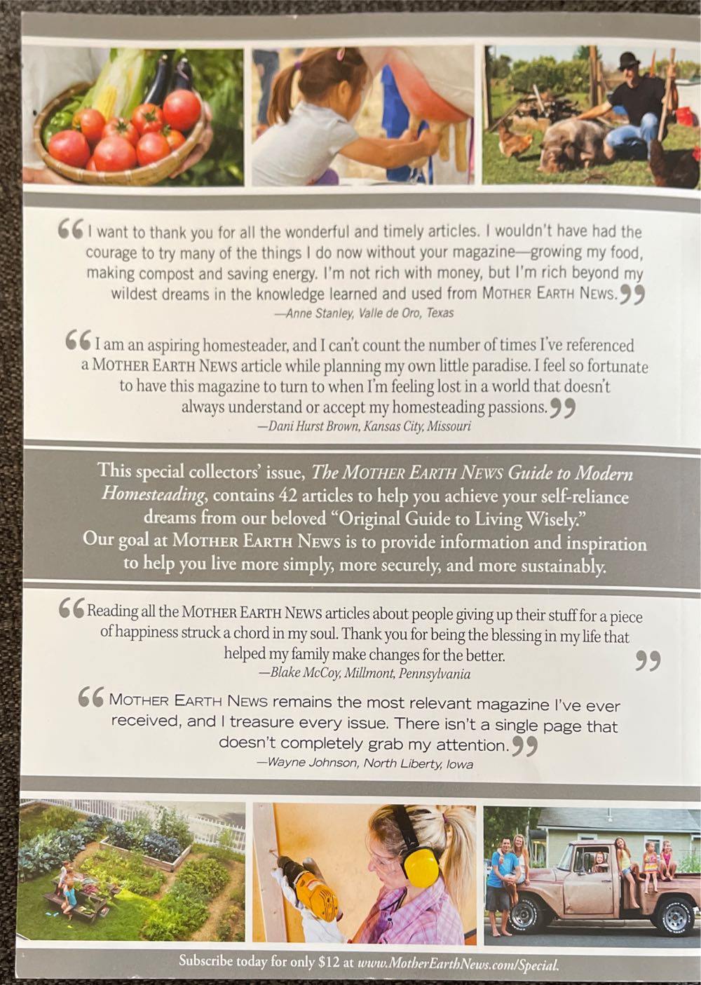 Mother Earth News - Modern Homesteading  (July) magazine collectible - Main Image 2